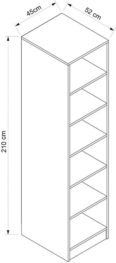 Dollap Hanah Home, Kale Raflı 210, i bardhë