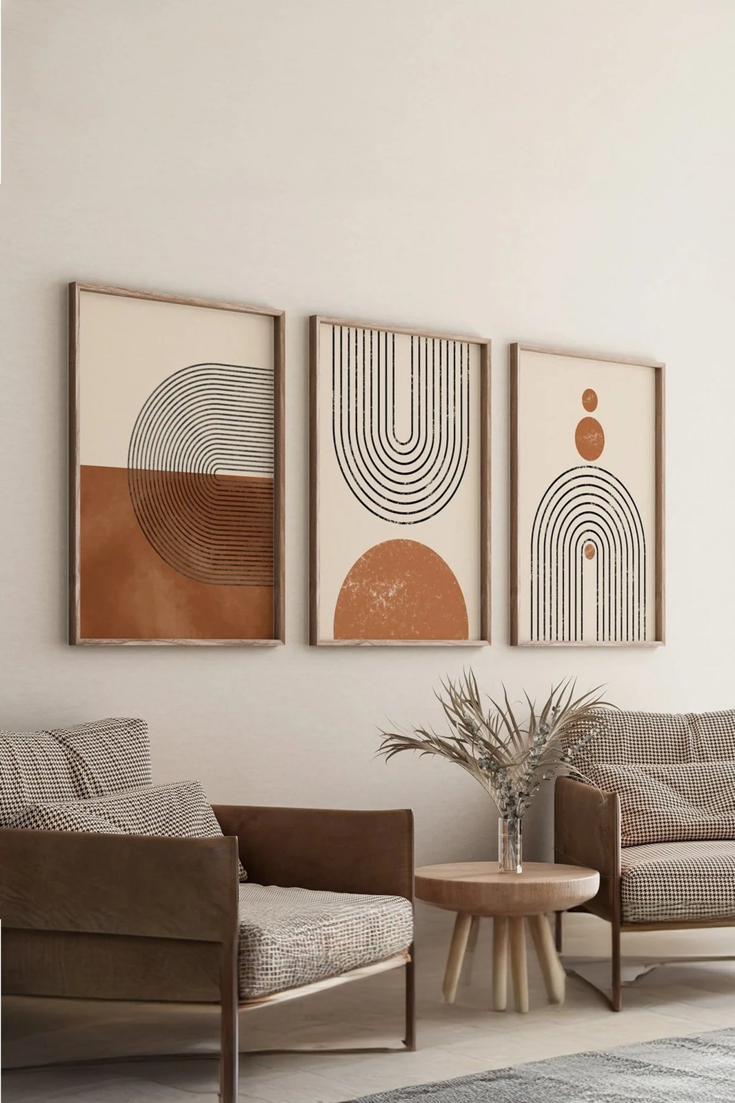 Pikturë dekorative me kornizë (3 copë), Wallity, 3Dartsohoset24