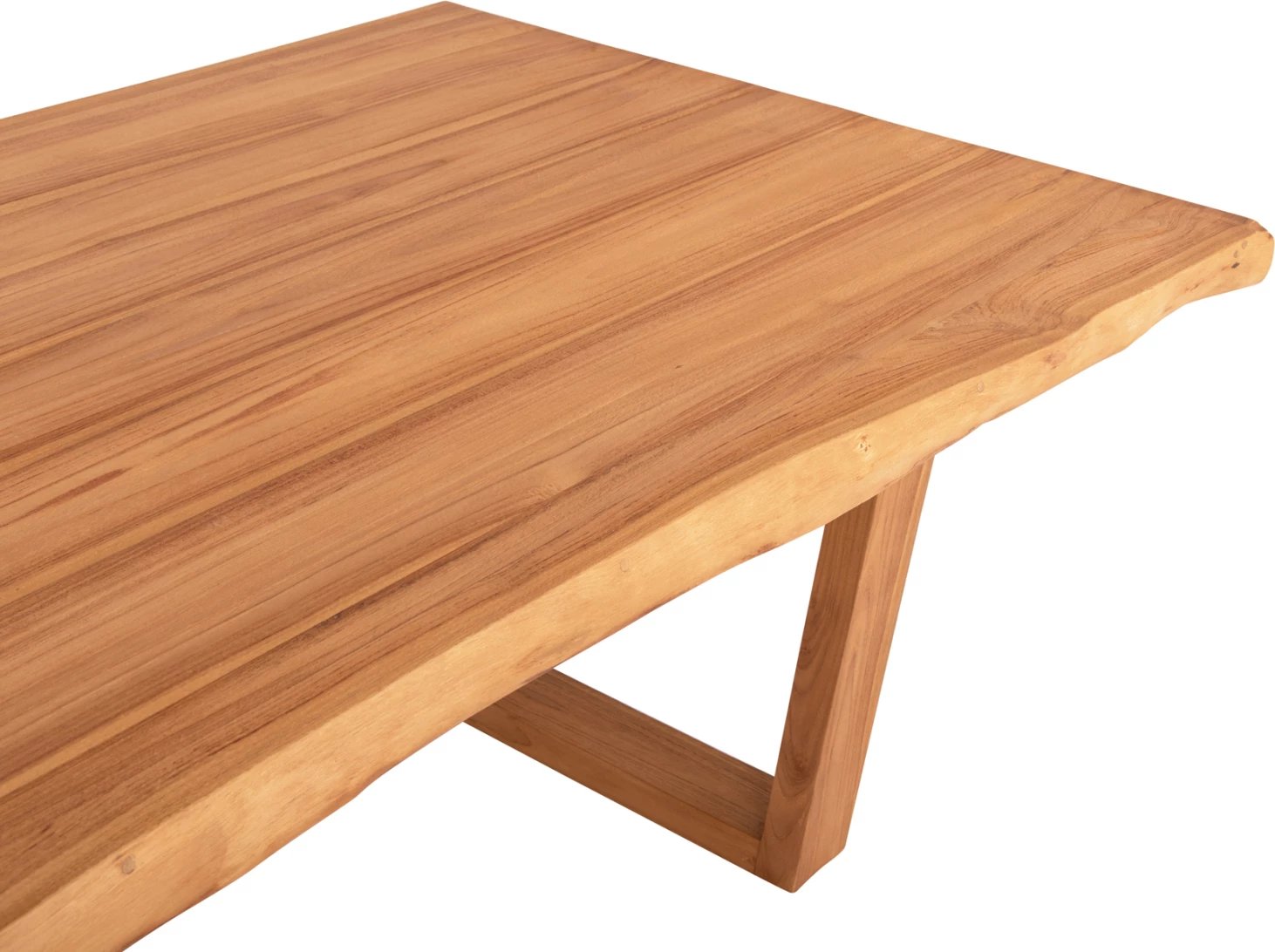 Tavolinë ngrënieje LEOPOLD FH9933.01 dru TEAK masiv, ngjyrë natyrale, 200.5x107x76H cm.