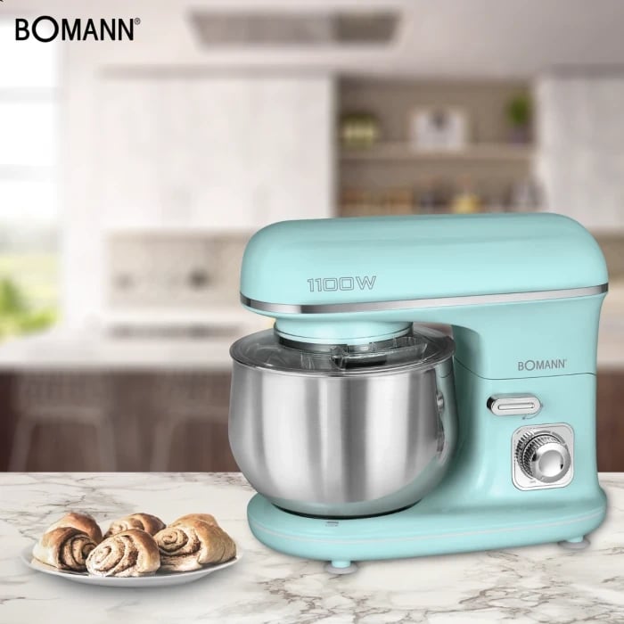 Procesori i ushqimit Bomann KM 6030 CB, 1100 W, 5 L, Ngjyrë Mente Procesori i ushqimit Bomann KM 6030 CB, 1100 W, 5 L, Ngjyrë Mente