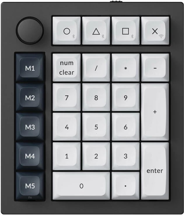 Tastierë numerike mekanike Keychron Q0 Max RGB wireless, Gateron Jupiter Red Switch, e zezë