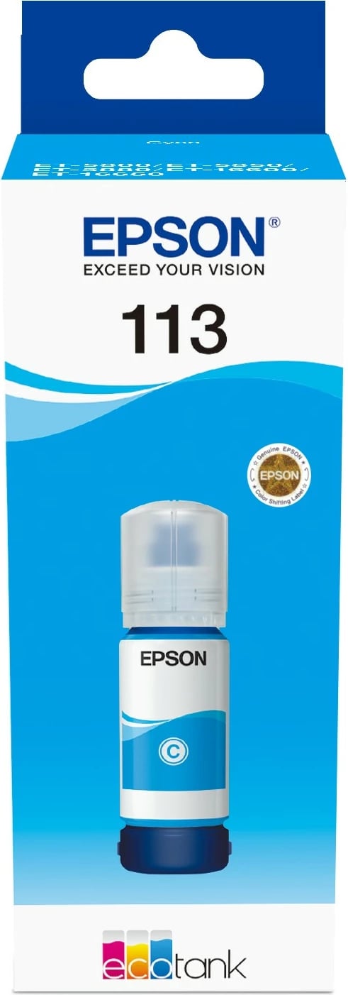 Bojë Epson 113 EcoTank, Cyan, 70 ml