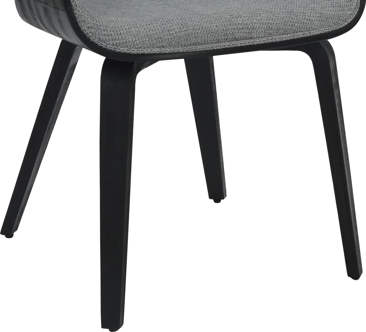 Karrige për tavolinë ngrënieje NETTO FH9976.02, kornizë druri, pëlhurë ngjyrë zezë-gri, 55x56x83.5 cm