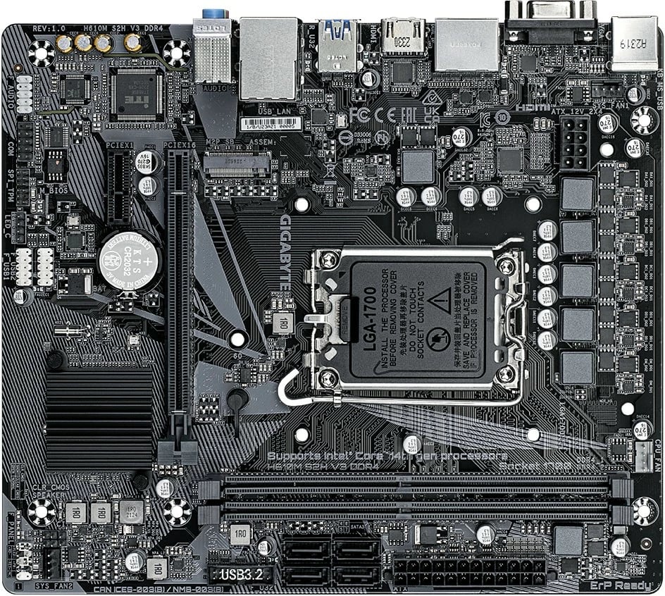 Pllakë amë Gigabyte H610M S2H V3 DDR4, Intel H610