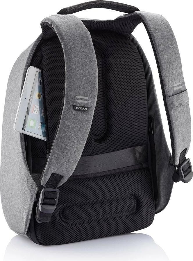 Çantë shpine XD DESIGN BOBBY HERO REGULAR, 16L, për laptop 15.6", Gri