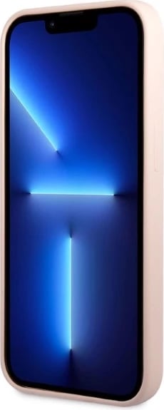 Mbështjellës Guess GUHMP13MSBPLP për iPhone 13 6.1", silikon, MagSafe, rozë