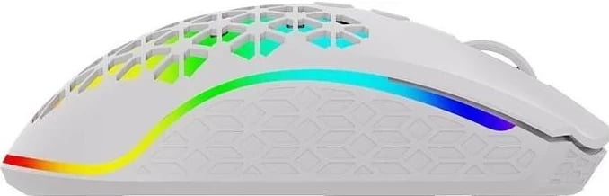 Maus ergonomik Aqirys Polaris, RGB, i bardhë