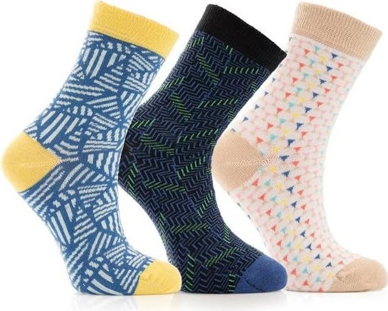 Set çorapash (3 copë), Jumeon, 001-000273, shumëngjyrëshe