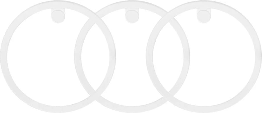 Garniturë zëvendësuese për shishe me pipëz dhe peshë, AKUKU, për 280 ml, set 3 copë, transparente