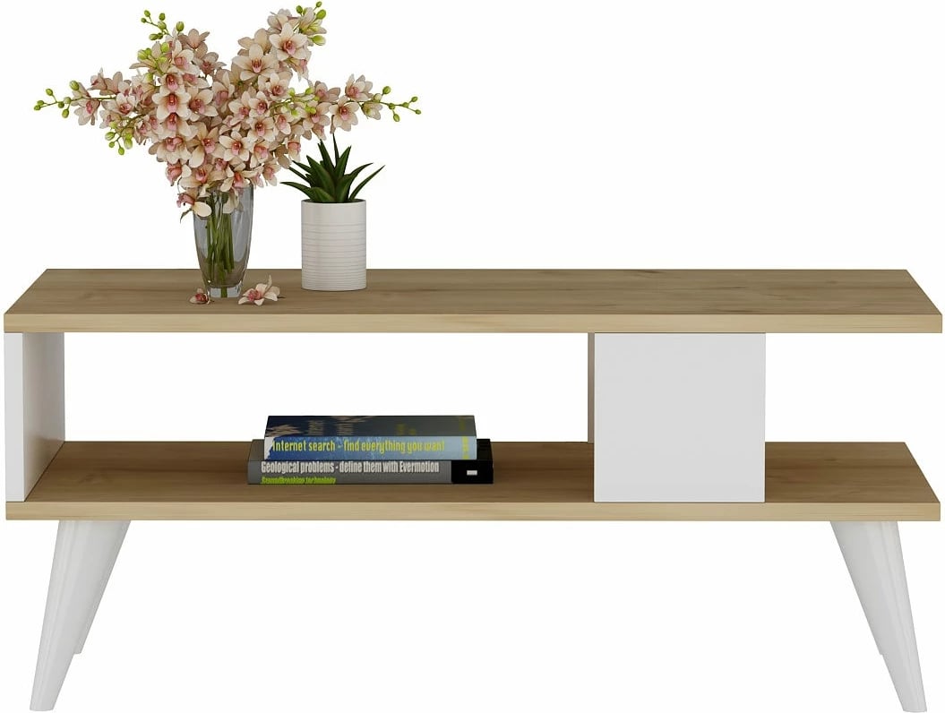 Tavolinë kafeje Hanah Home, Ayca - ngjyrë safir, e bardhë