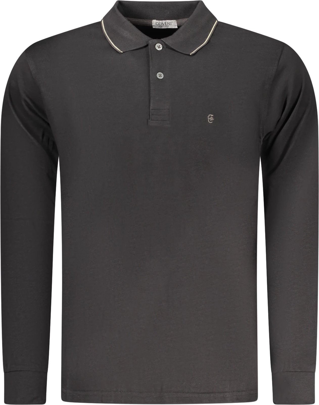 Maicë polo për meshkuj COVERI MOVING, e zezë