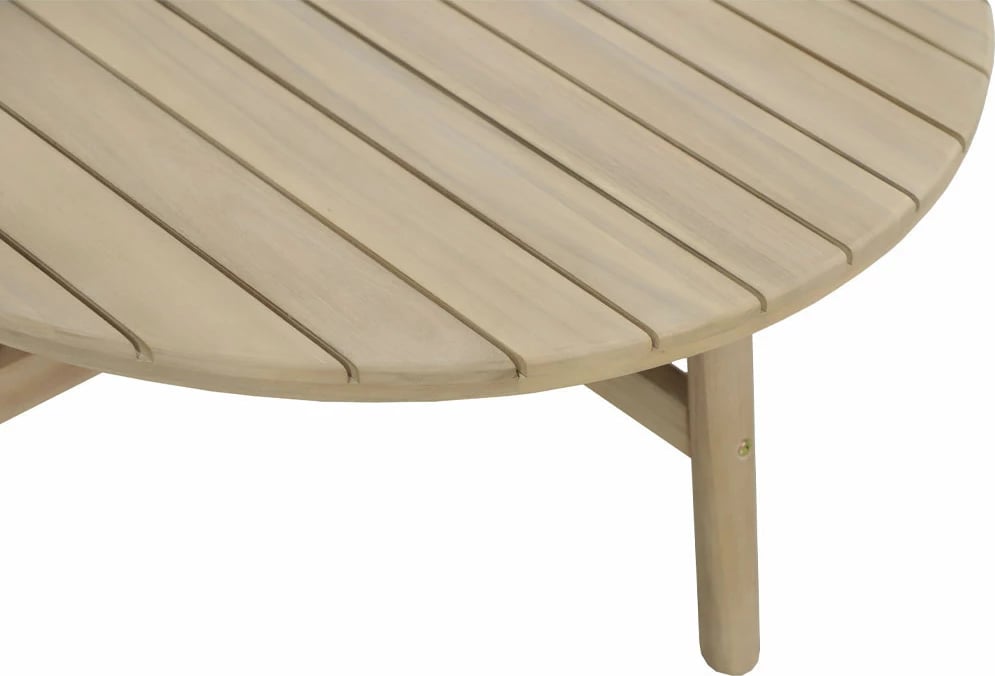 Tavolinë kafeje Lanai, ngjyrë natyrale, 80x80x38