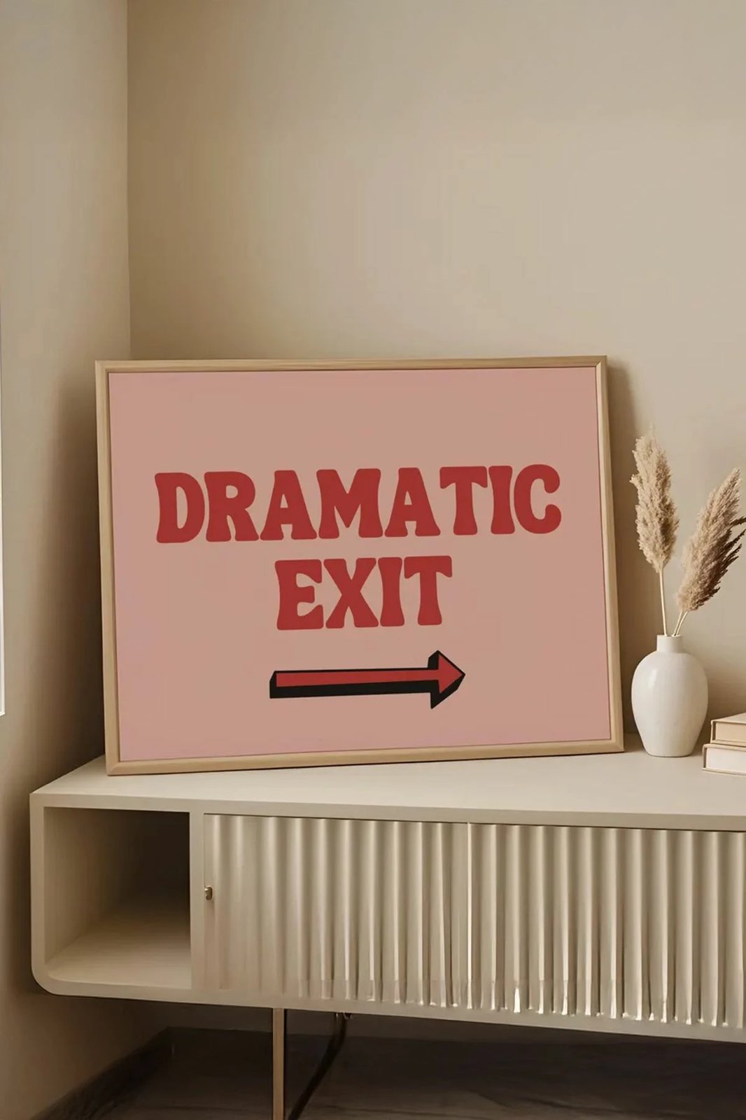 Pikturë dekorative me kornizë, Wallity, Artsmdftek1-3348, shumëngjyrëshe, 33x48cm