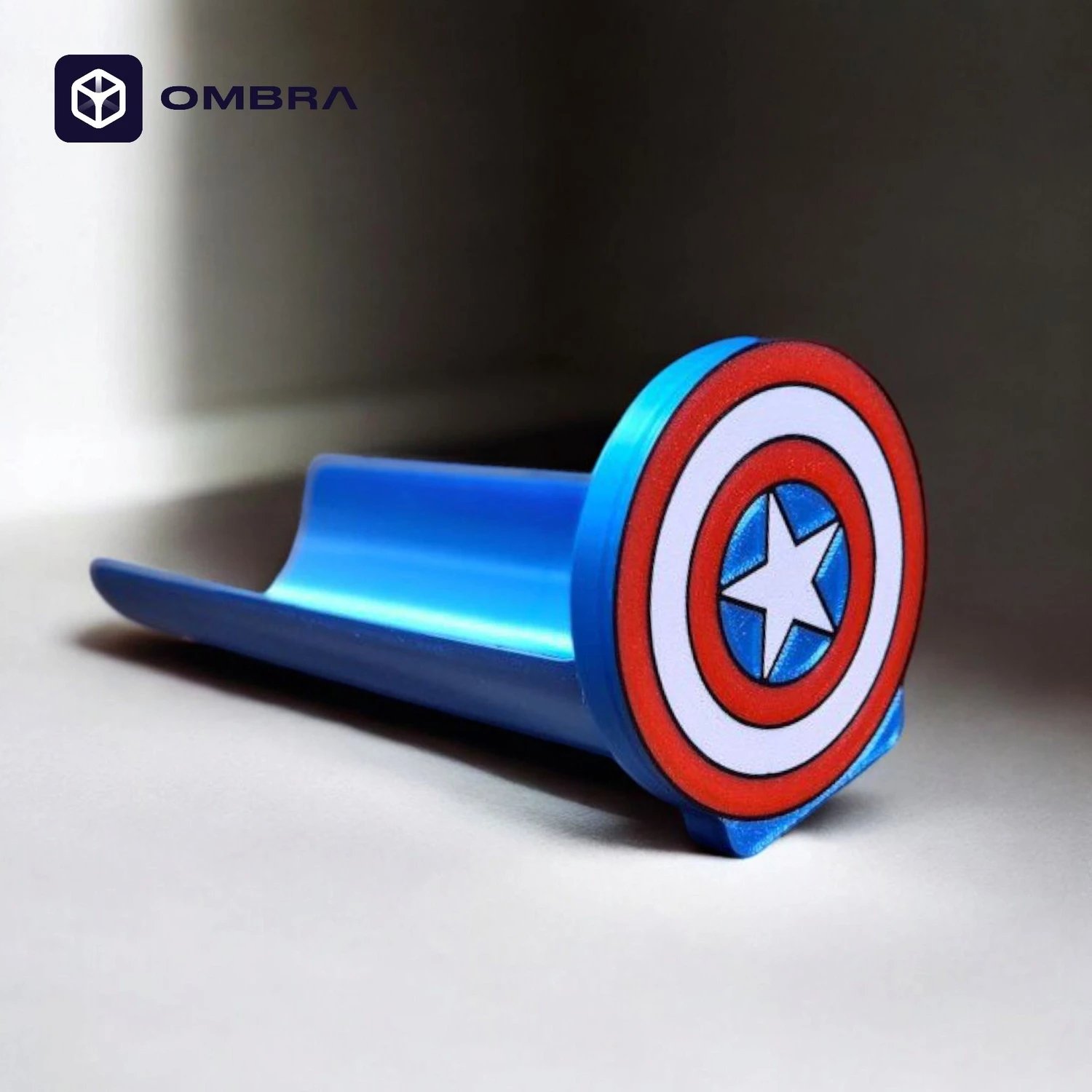 Mbajtëse për snacks (Pringles) në mënyrë kreative, dizajni "Captain America", e zezë