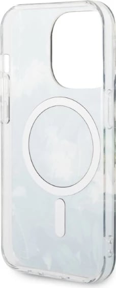 Set mbështjellës Guess Jungle Collection me karikues wireless MagSafe për iPhone 14 Pro 6.1", Gjelbër