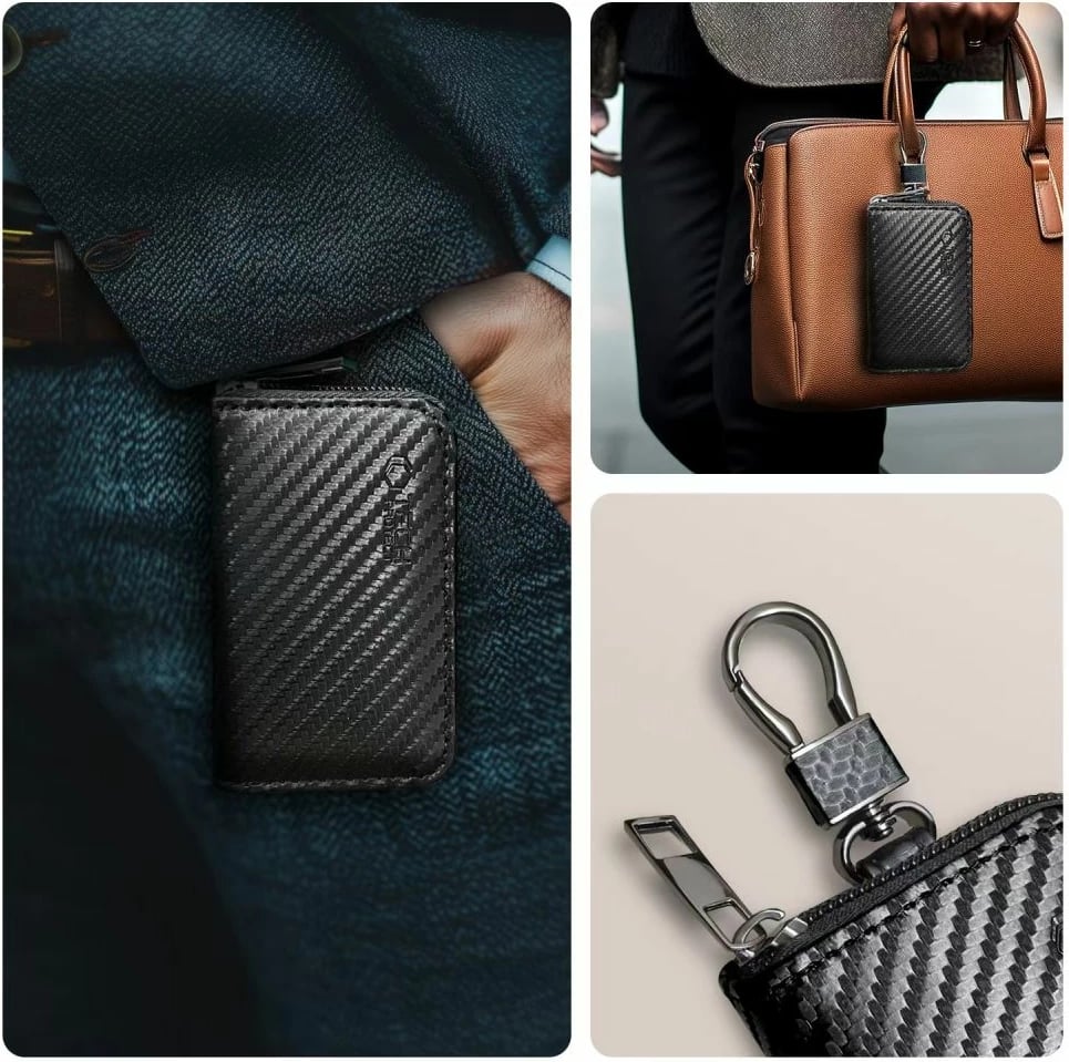 Mbështjellës Tech-Protect KLR300 RFID për çelësa veture, i zi