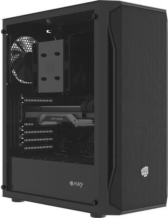 Kasë Natec Fury Shobo SH4F, Midi Tower, xham i temperuar, e zezë