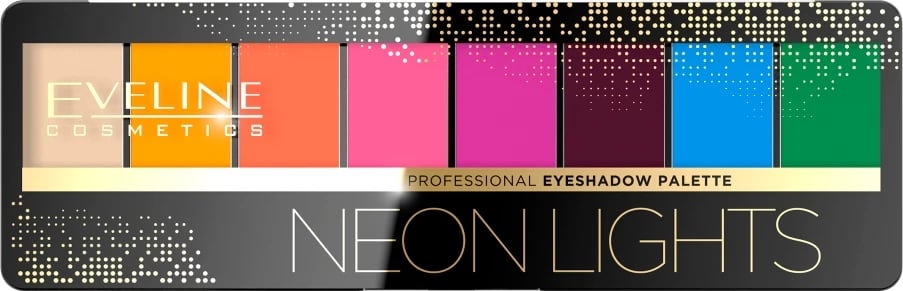 Paletë për sy Eveline Cosmetics Professional Eyeshadow Palette 06 Neon Lights për femra, paletë
