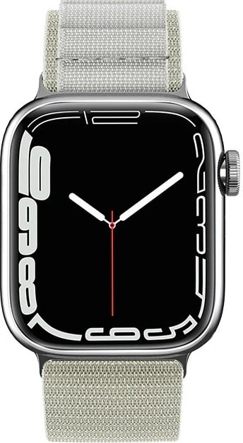 Rrip Alpine për Apple Watch Hurtel, plastikë, kapëse çeliku, 38/40/41 mm, argjend Rrip Alpine për Apple Watch Hurtel, plastikë, kapëse çeliku, 38/40/41 mm, argjend