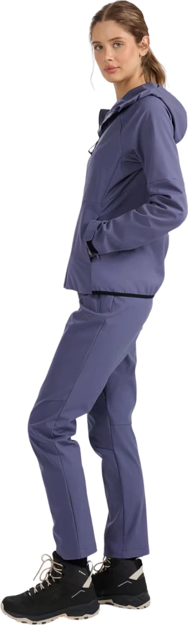 Pantallona trekking për femra 4F, të purpurta