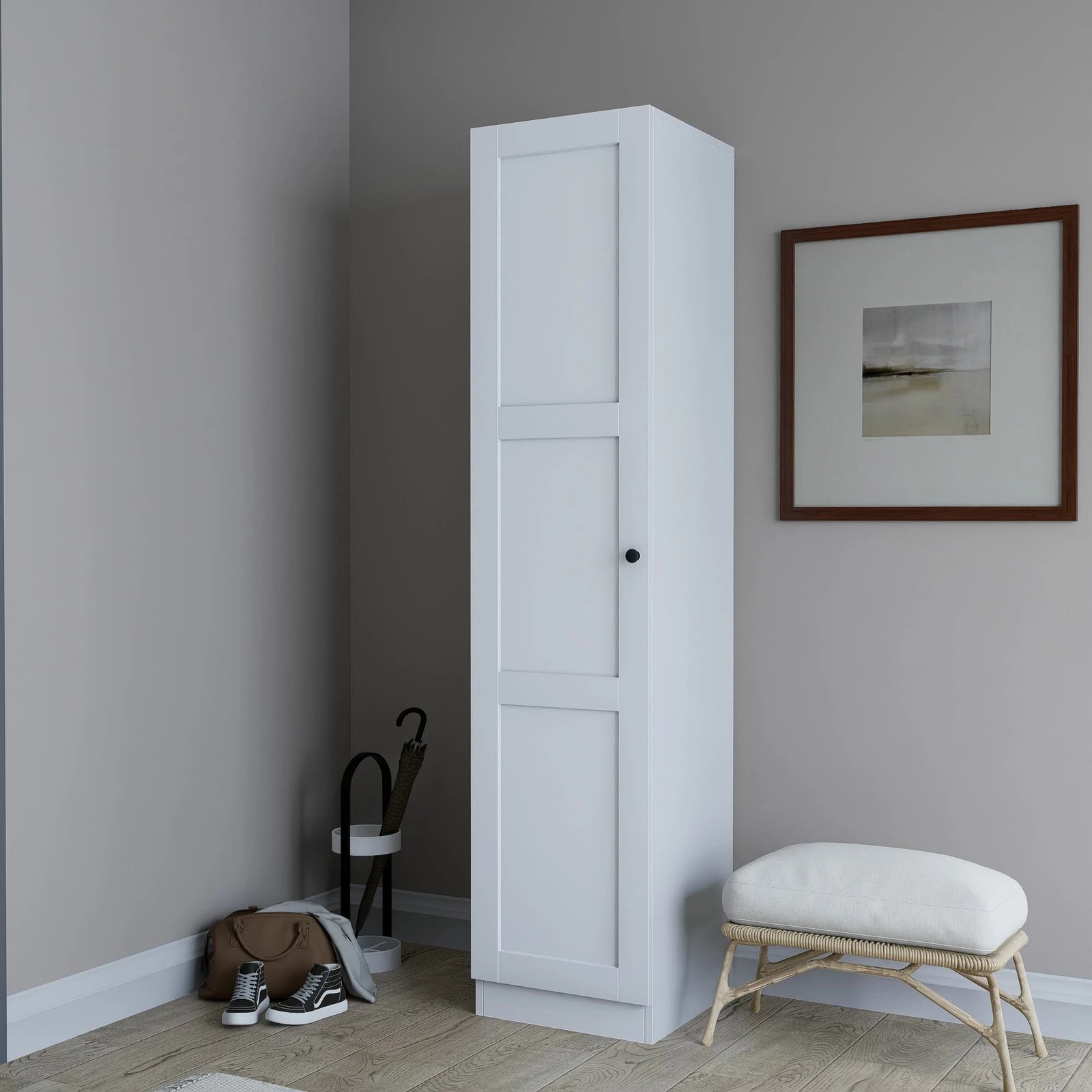 Dollap shumëfunksional, ngjyrë e bardhë, Skye Decor, Lucas 1600-67