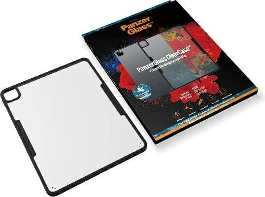 Mbështjellës PanzerGlass ClearCase për iPad Pro 12.9" 2018/2020/2021, transparent dhe zi