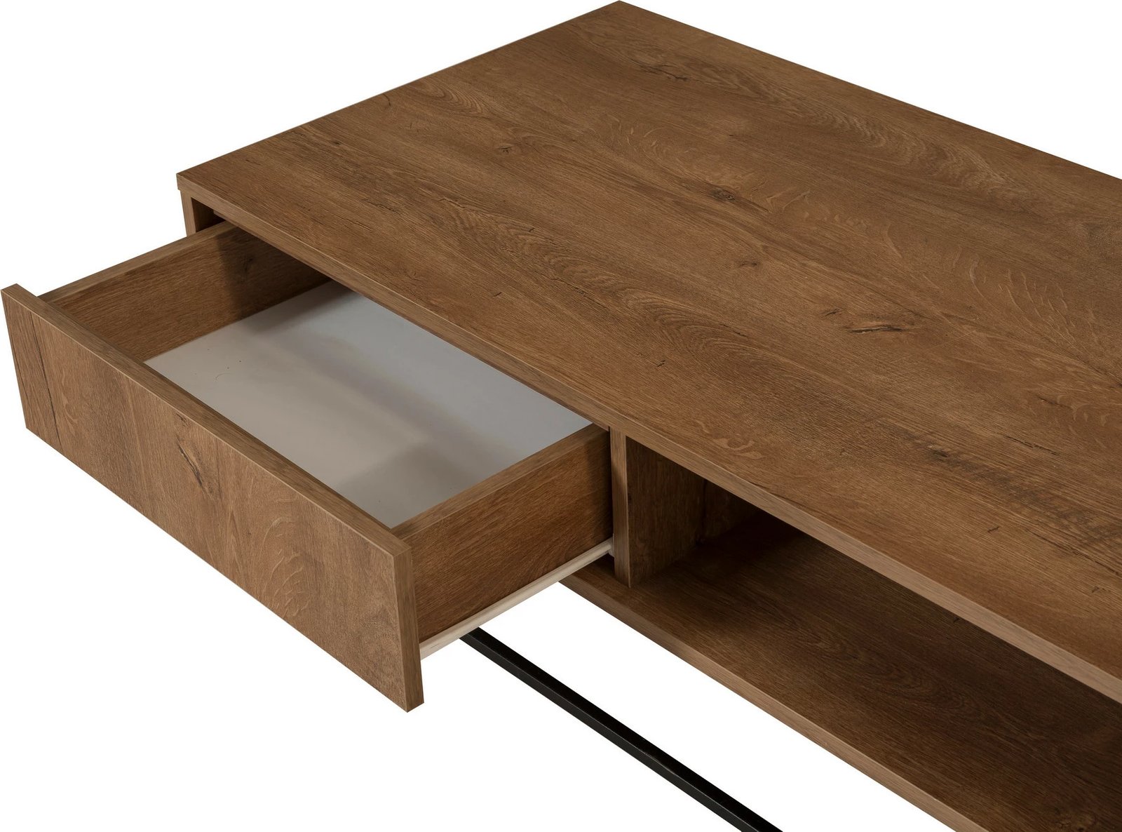 Tavolinë kafeje dy nivele, ngjyrë arre dhe e zezë, Hanah Home Dale