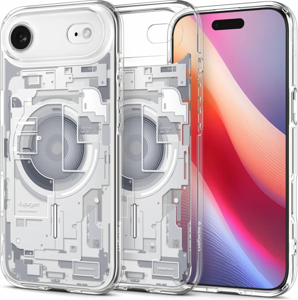 Mbështjellës Spigen Ultra Hybrid MagSafe për iPhone 17 Air, i bardhë