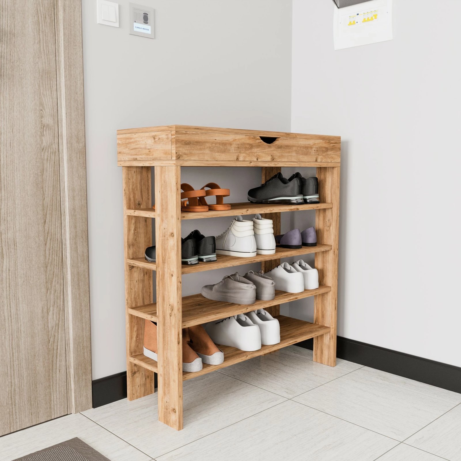 Dollap këpucësh Hanah Home, ngjyrë Royal - Atlantic Pine