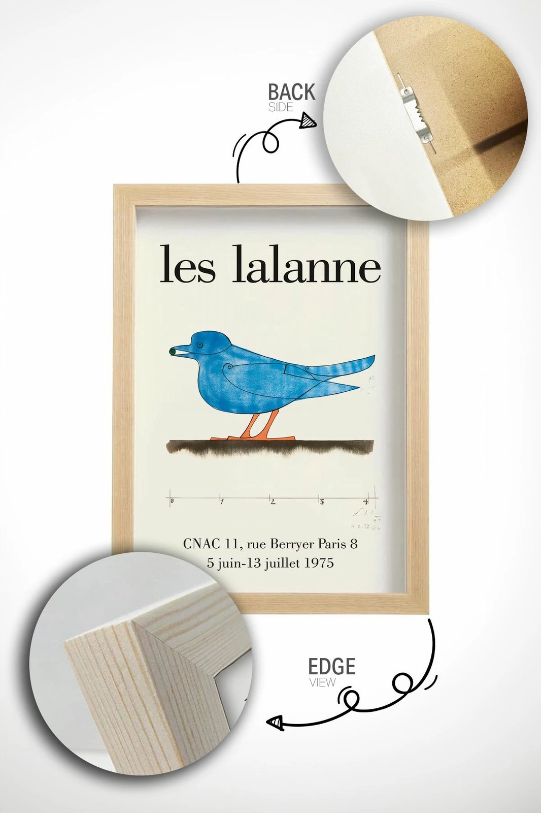 Pikturë dekorative me kornizë, Wallity, Lmnmdl40, shumëngjyrëshe, 33x48cm