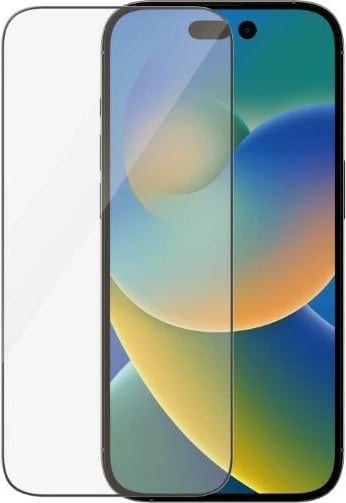 Mbrojtës ekrani PanzerGlass Ultra-Wide Fit për iPhone 14 Pro, xham i temperuar, antibakterial