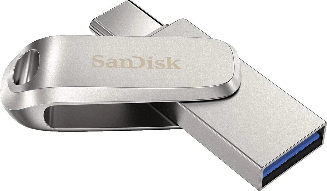 USB Flash SanDisk Ultra Dual Drive Luxe, 32GB, USB Type-C, argjendtë