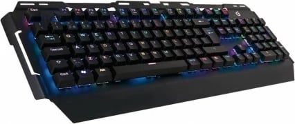 Tastierë gaming Conceptronic, mekanike, RGB, Blue Switch, QWERTY PT, e zezë