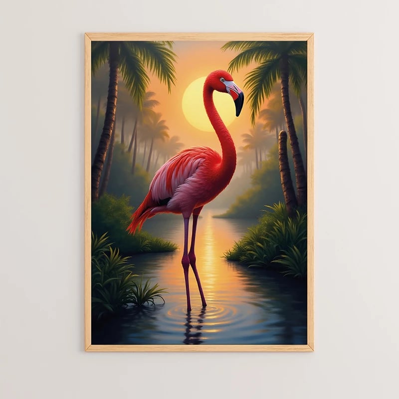 Pikturë muri në kornizë Buka, print digjital, shumëngjyrëshe, 33x1.5x48cm