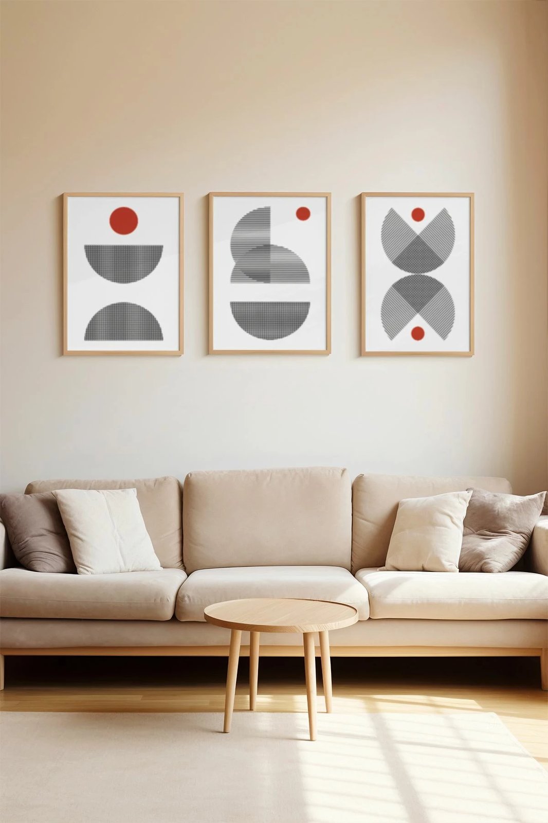 Pikturë dekorative me kornizë (3 copë), Wallity, Ersydata16-5070