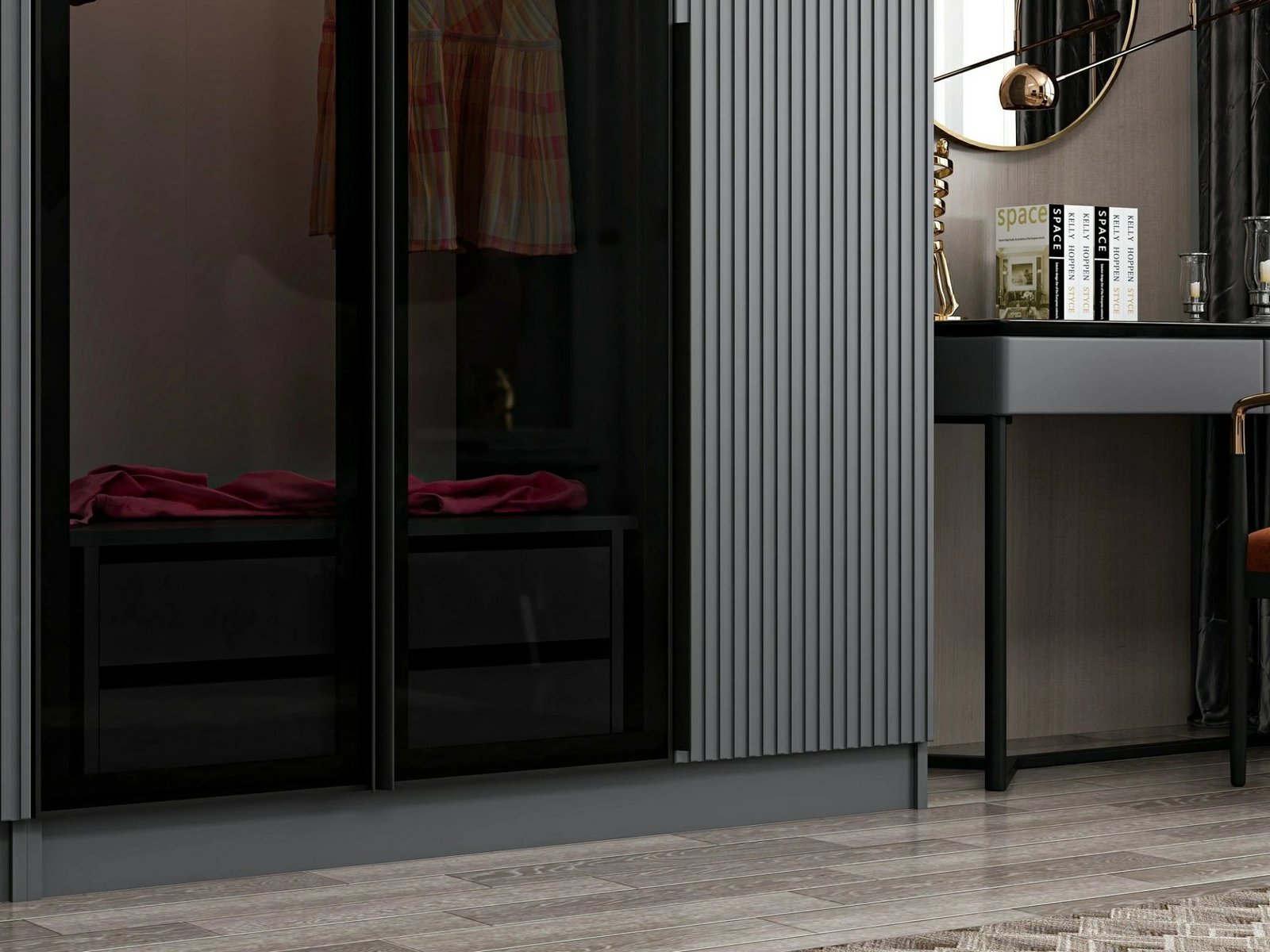 Dollap garderobe Fume, Skye Decor, Kale Plus - 7803