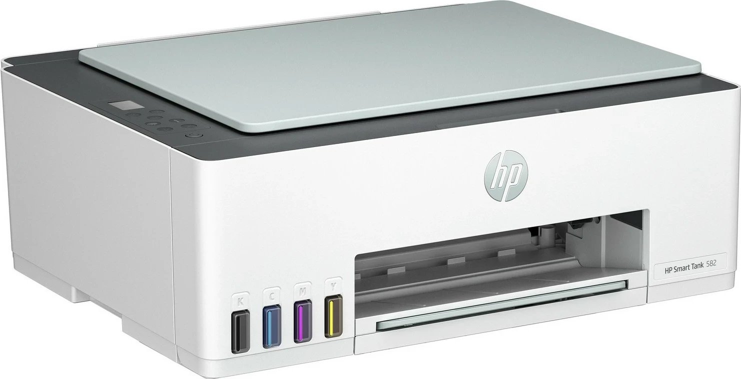 Printer HP Smart Tank 582, Kolor Atrament, USB, bardhë-gri