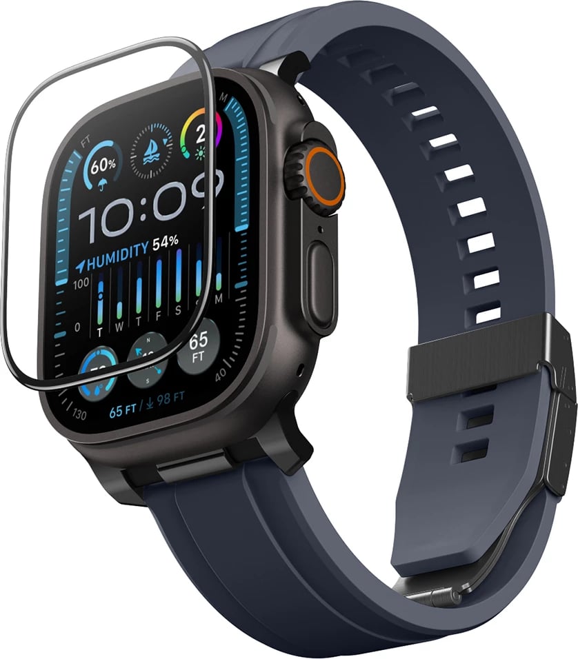 Mbrojtës ekrani xhami, AmazingThing Radix, për Apple Watch Ultra 3 49 mm, transparent