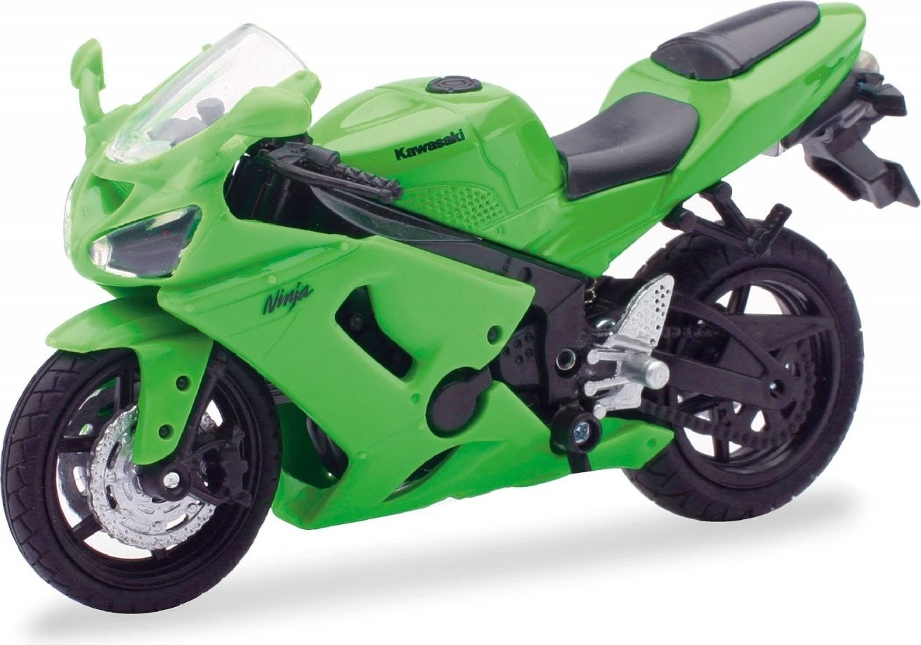 Model motor Kawasaki Ninja ZX-6RR Daffi 1:18, i gjelbër