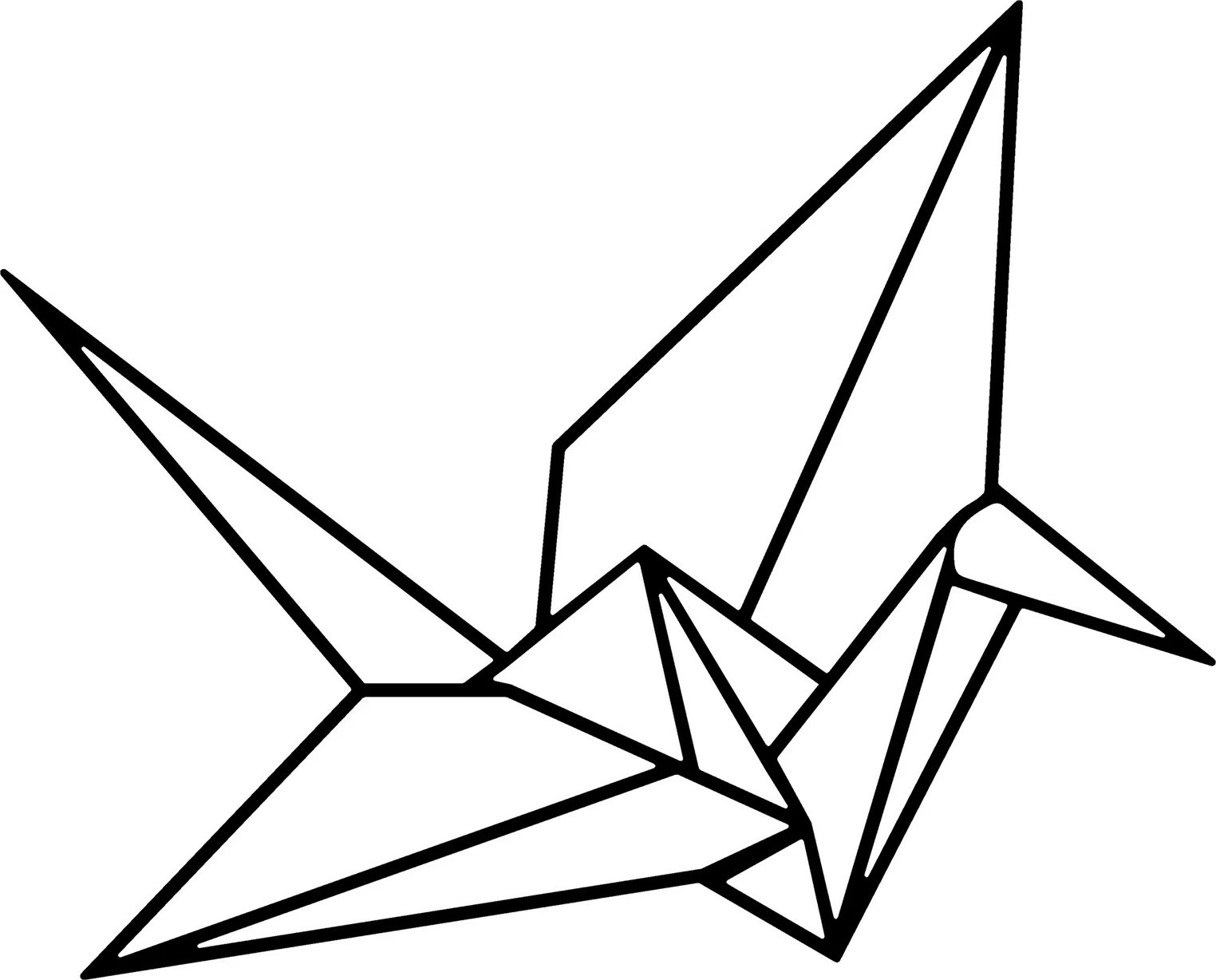 Aksesor dekorativ metalik për mur, Wallity, origami, ngjyrë e zezë