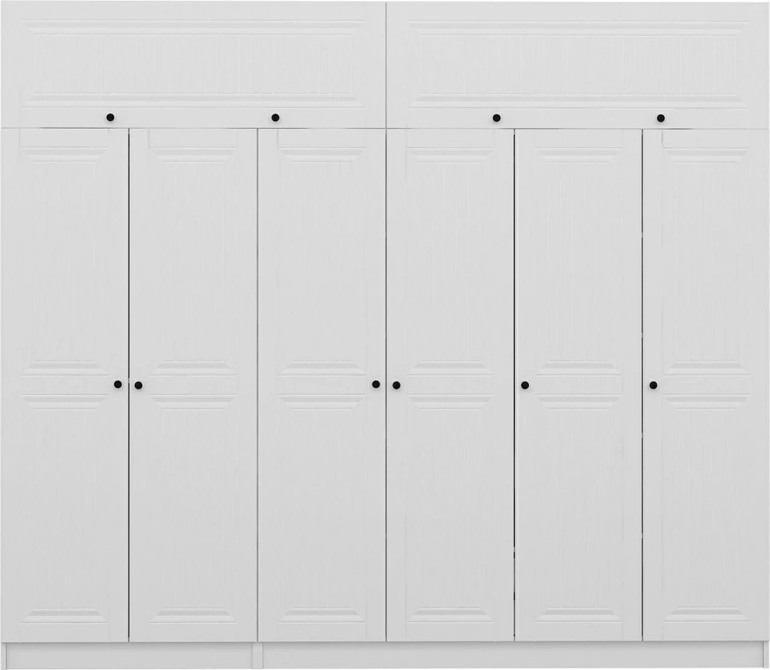 Dollap Skye Decor, i bardhë, 270x235x52cm, 10 pjesë