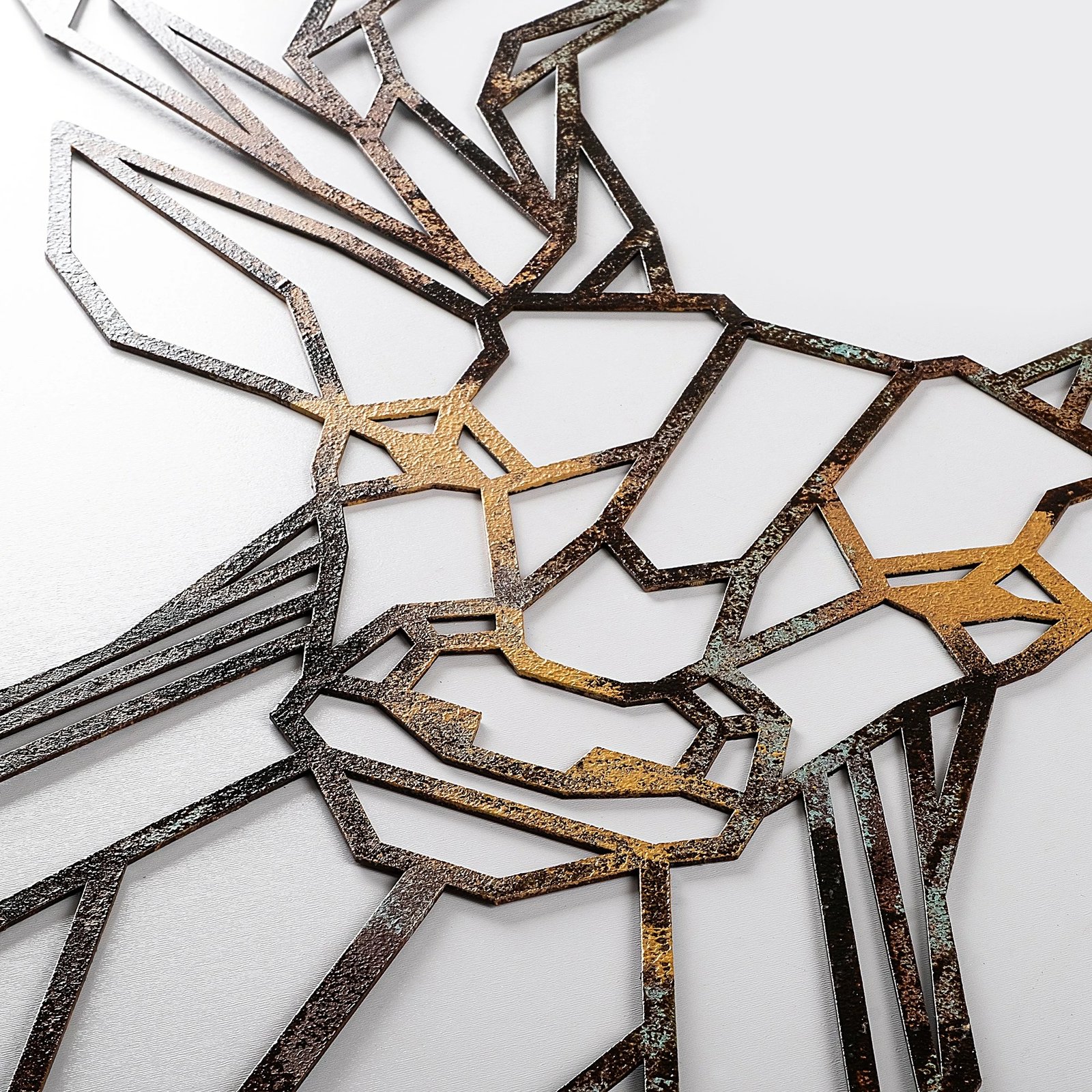 Aksesor dekorativ metalik për mur, Wallity, dreri, shumëngjyrësh