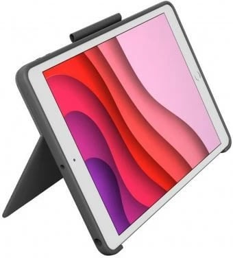 Mbështjellës Logitech Combo Touch me tastierë për iPad 10.2, Grafit