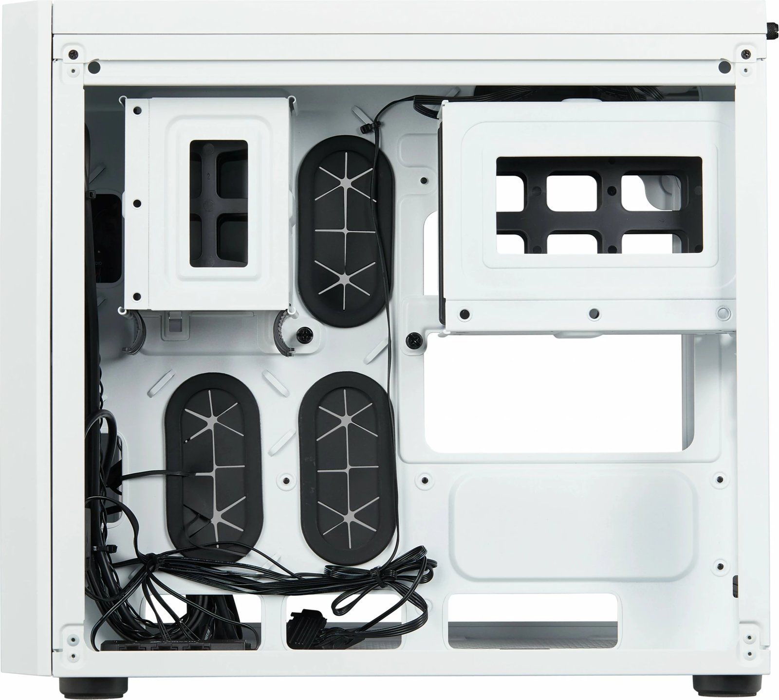 Kasë Corsair Crystal 280X, micro ATX, xham i temperuar, e bardhë Kasë Corsair Crystal 280X, micro ATX, xham i temperuar, e bardhë