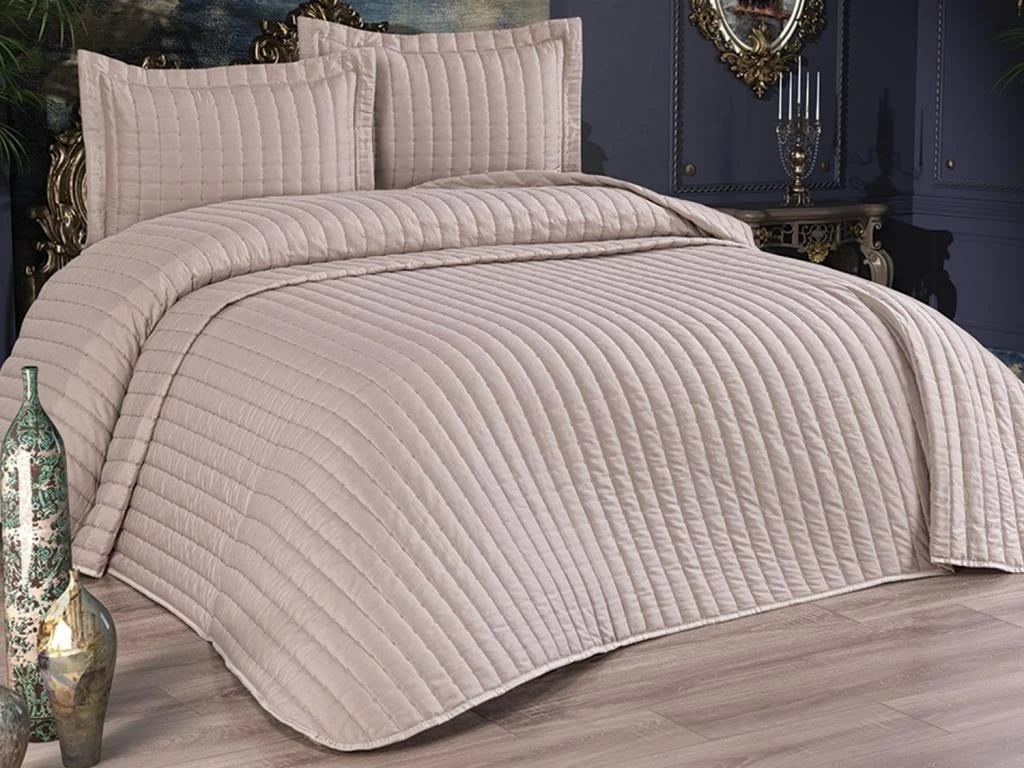 Set mbulesë dysheku dopio L'essentiel, Dublin, ngjyrë kapuçino