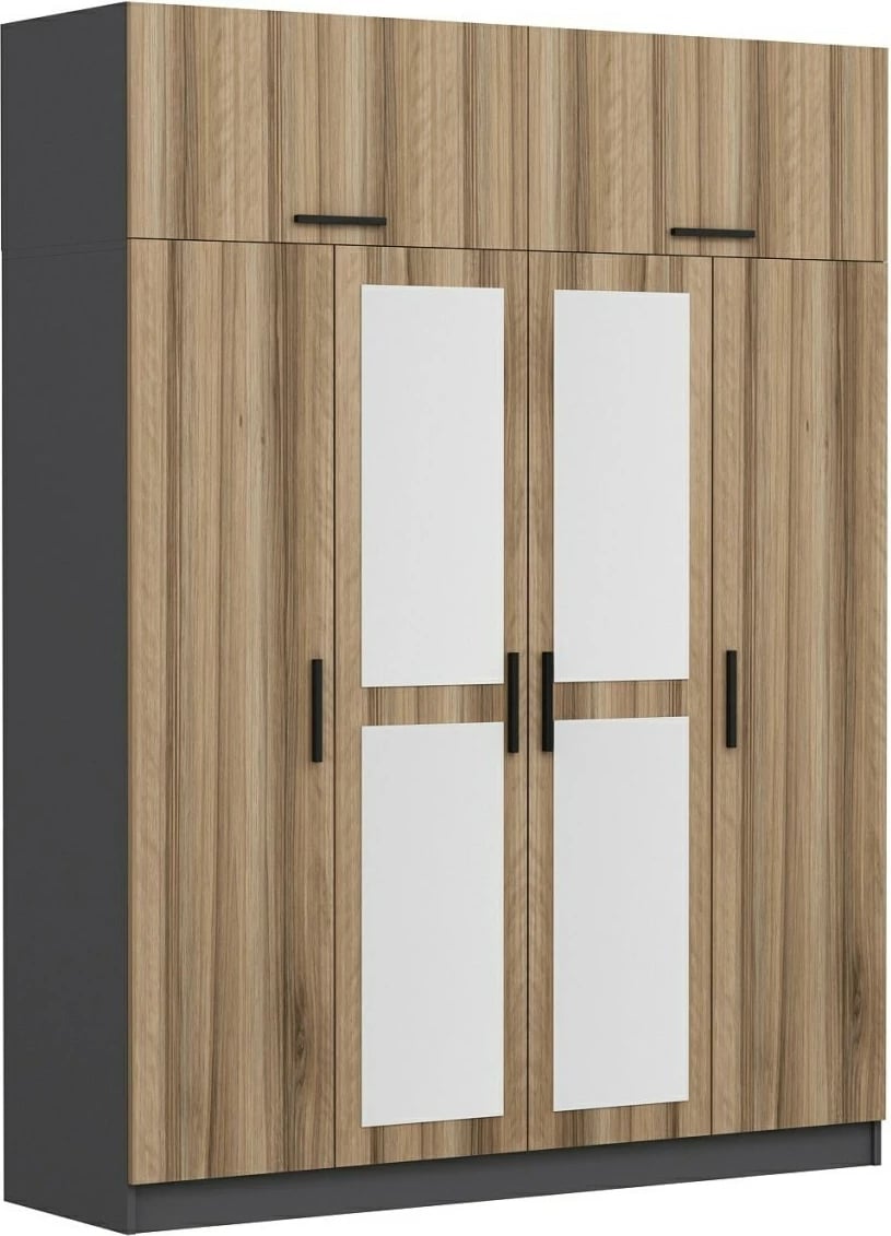 Dollap rrobash Skye Decor, ngjyrë dore, 5210