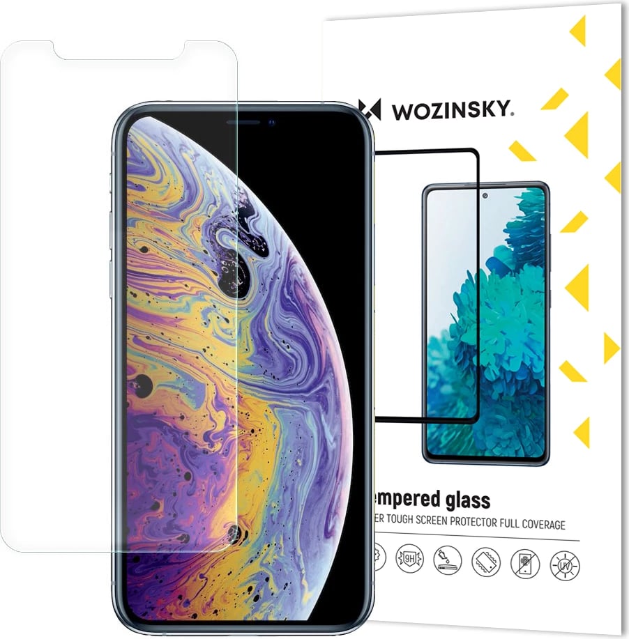 Mbështjellës xhami i fortë Wozinsky për iPhone 11 Pro / iPhone XS / iPhone X, Transparent
