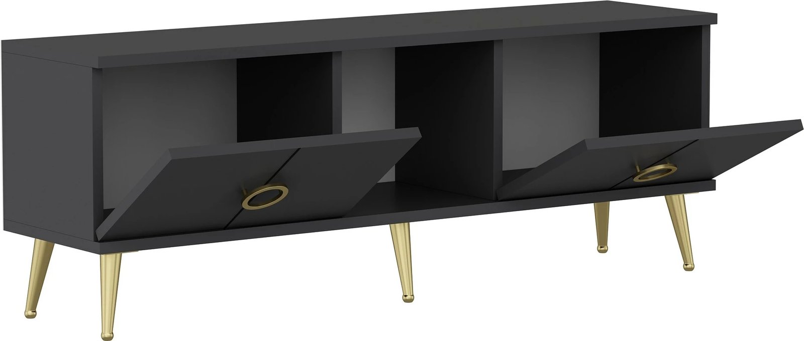 Komodë TV Hanah Home, Cey, ngjyrë antracit