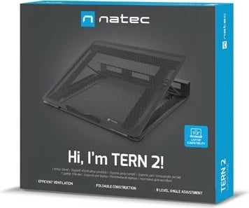 Mbajtës laptopi Natec Tern 2, metal, për 12.1-17.3 inç, i zi