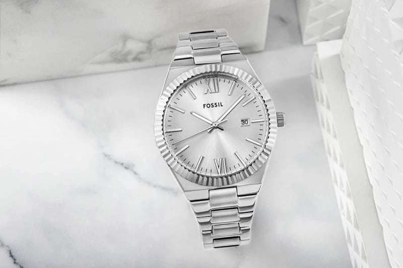 Orë dore për femra Fossil, argjend